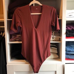 Maroon bodysuit, NWT